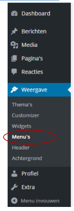 Sidebar menus